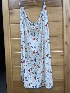 Kids White Cactus Print Nursing Cover / Multi-Use Cover